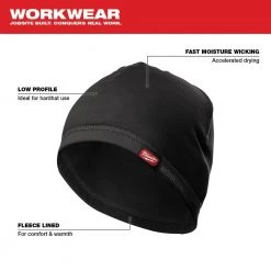 Milwaukee Workskin Mid-Weight Hard Hat Liner -Workwear Sales Store blacks milwaukee winter hats 422b 40 1000