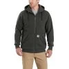 Carhartt Men's Large Peat Cotton/Polyester Rain Defender Rockland Sherpa-Lined Hooded Sweatshirt