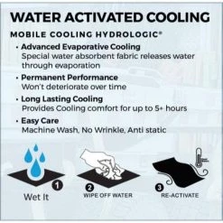 MOBILE COOLING 8 in. x 31 in. Blue Hydrologic Cooling Towel -Workwear Sales Store cooling accessories mcua01050021 4f 1000