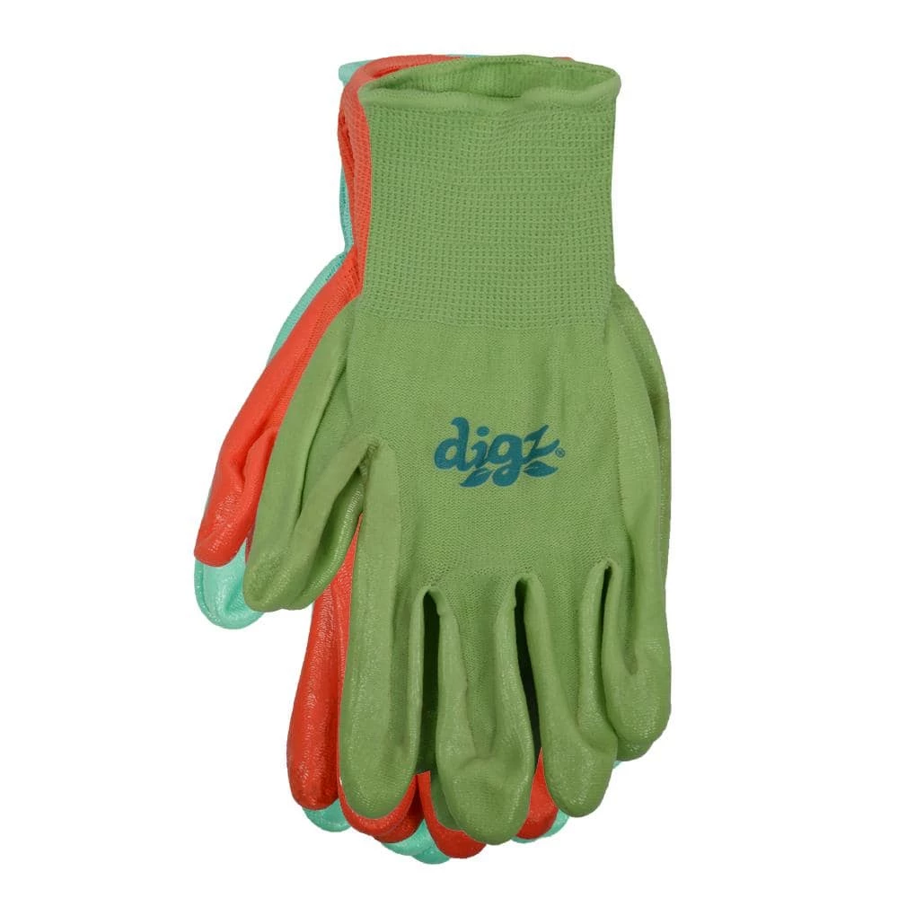 Digz Women's Large Nitrile Coated Gloves (3-Pack) 2 Digz Women's Large Nitrile Coated Gloves (3-Pack) - Image 2