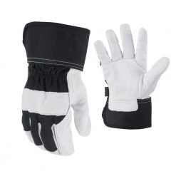 FIRM GRIP Goatskin Leather Gloves with Safety Cuff