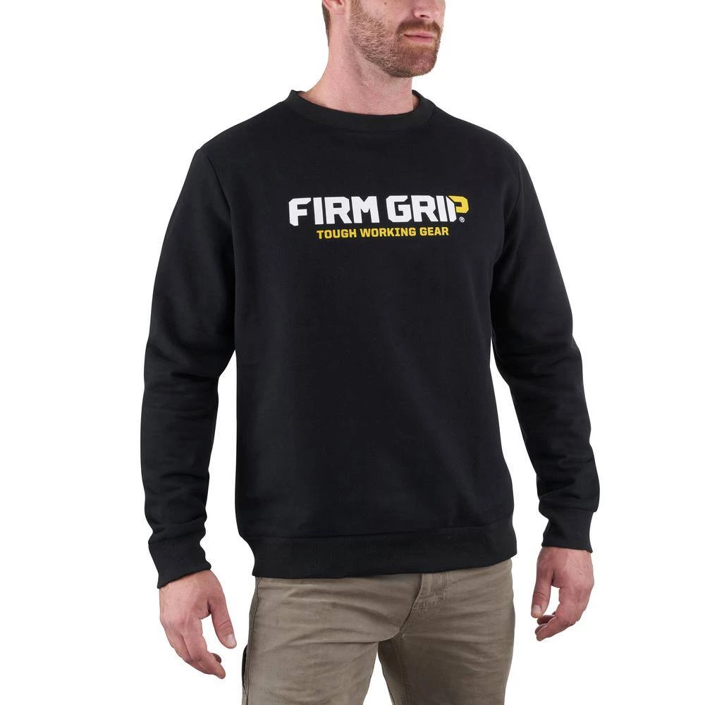 FIRM GRIP Men's X-Large Black Pullover Sweatshirt 3 FIRM GRIP Men's X-Large Black Pullover Sweatshirt - Image 3
