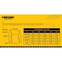 FIRM GRIP Men's Medium Veil Tac Gray Performance Long Sleeved Hoodie Shirt 11 FIRM GRIP Men's Medium Veil Tac Gray Performance Long Sleeved Hoodie Shirt -Workwear Sales Store firm grip t shirts 63641 08 fa 1000