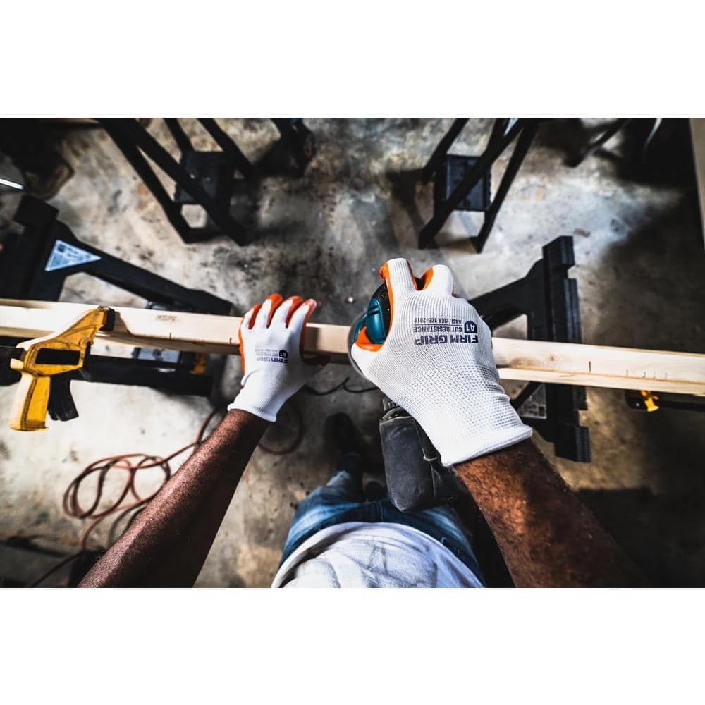 FIRM GRIP Large Nitrile Coated Work Gloves (5 Pack) 4 FIRM GRIP Large Nitrile Coated Work Gloves (5 Pack) - Image 4