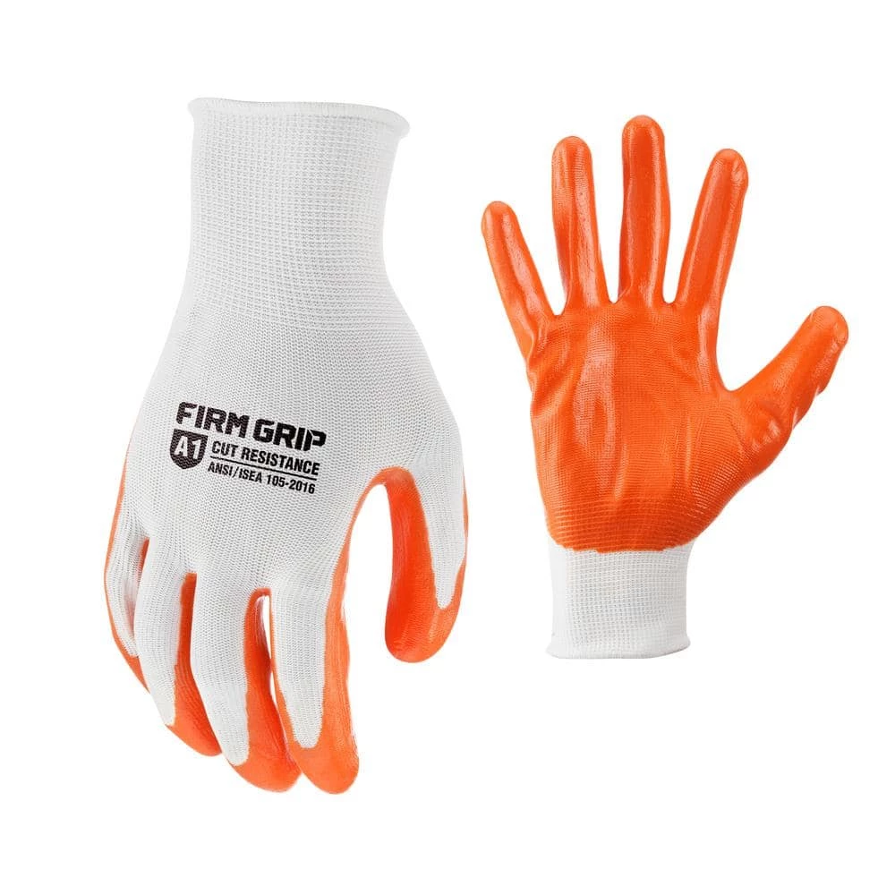 FIRM GRIP Large Nitrile Coated Work Gloves (5 Pack) 1 FIRM GRIP Large Nitrile Coated Work Gloves (5 Pack)
