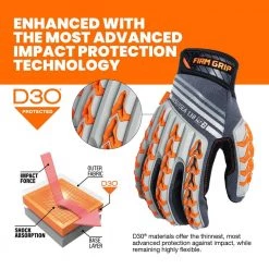FIRM GRIP X-Large Max Impact Work Gloves -Workwear Sales Store firm grip work gloves 63853 06 1d 1000