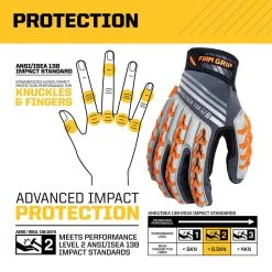 FIRM GRIP X-Large Max Impact Work Gloves -Workwear Sales Store firm grip work gloves 63853 06 a0 1000