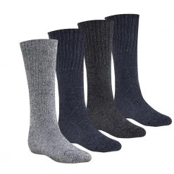 FIRM GRIP Men's Large Poly/Cotton Work Socks (4-Pack)