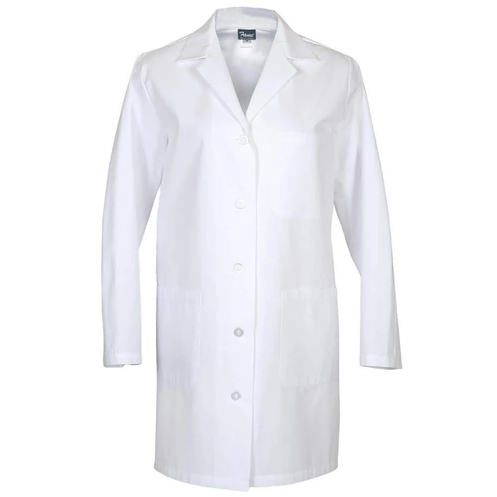 Girl Power At Work L1 Women's Extra Large White Poly/Cotton Lab Coat 1 Girl Power At Work L1 Women's Extra Large White Poly/Cotton Lab Coat