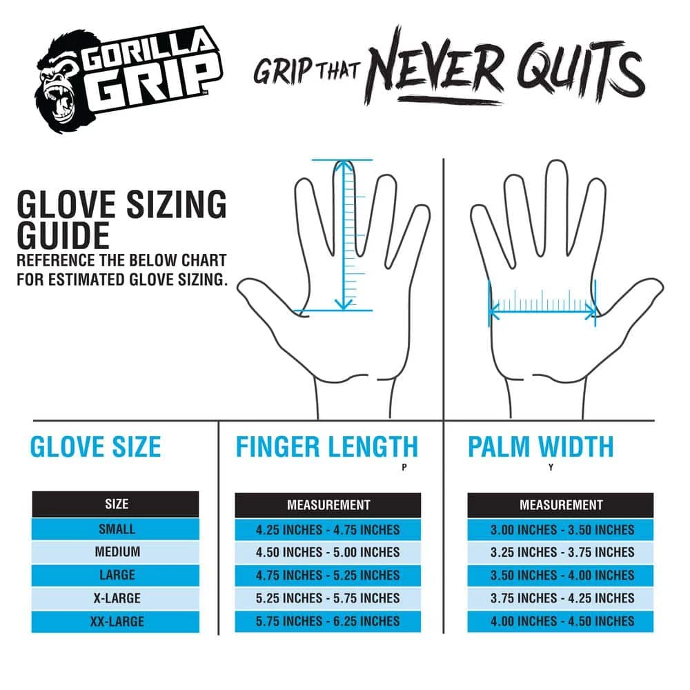 GORILLA GRIP Small TRAX Extreme Grip Work Gloves 4 GORILLA GRIP Small TRAX Extreme Grip Work Gloves - Image 4