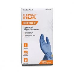 HDX 120-CT Disposable Nitrile Gloves 10 HDX 120-CT Disposable Nitrile Gloves -Workwear Sales Store hdx disposable gloves hdxgnpr120 44 1000