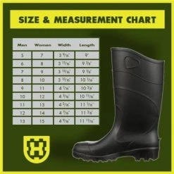 Heartland Men's 15 in. All-Purpose PVC Rubber Boot- Black Size 9 -Workwear Sales Store heartland rubber boots 70458 09 31 1000