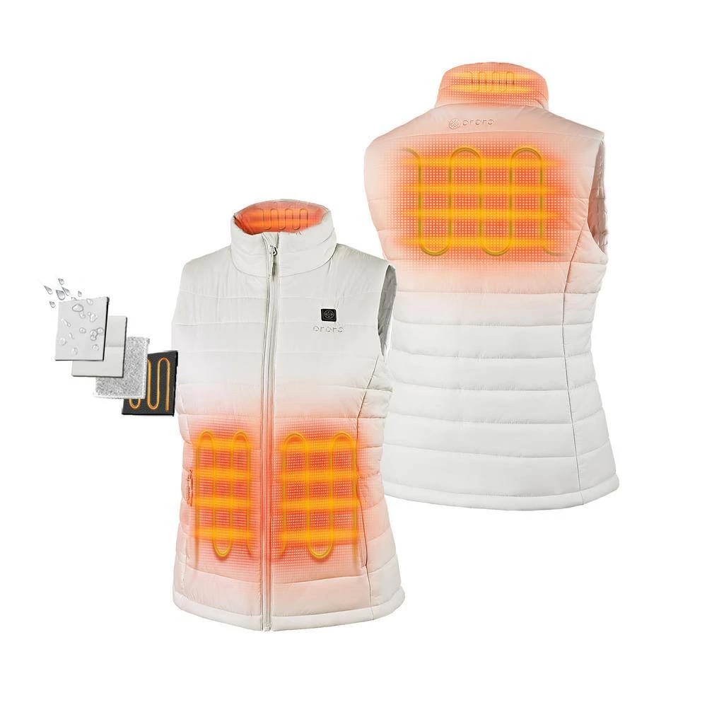 Women's Large White 7.2-Volt Lithium-Ion Lightweight Heated Vest with (1) 5.2 Ah Battery and Charger 3 Women's Large White 7.2-Volt Lithium-Ion Lightweight Heated Vest with (1) 5.2 Ah Battery and Charger - Image 3
