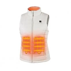 Women's Large White 7.2-Volt Lithium-Ion Lightweight Heated Vest with (1) 5.2 Ah Battery and Charger