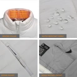 Women's Large White 7.2-Volt Lithium-Ion Lightweight Heated Vest with (1) 5.2 Ah Battery and Charger 13 Women's Large White 7.2-Volt Lithium-Ion Lightweight Heated Vest with (1) 5.2 Ah Battery and Charger -Workwear Sales Store heated jackets 2204 02a 0205 66 1000