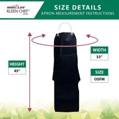 KLEEN CHEF Premium Heavy Duty PVC Leather Apron, Chemical and Water Resistant Double Layer Apron 11 KLEEN CHEF Premium Heavy Duty PVC Leather Apron, Chemical and Water Resistant Double Layer Apron -Workwear Sales Store kleen chef work aprons blkchdspvcap1bk 4f 1000