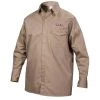 Lincoln Electric Fire Resistant Large Khaki Cloth Welding Shirt