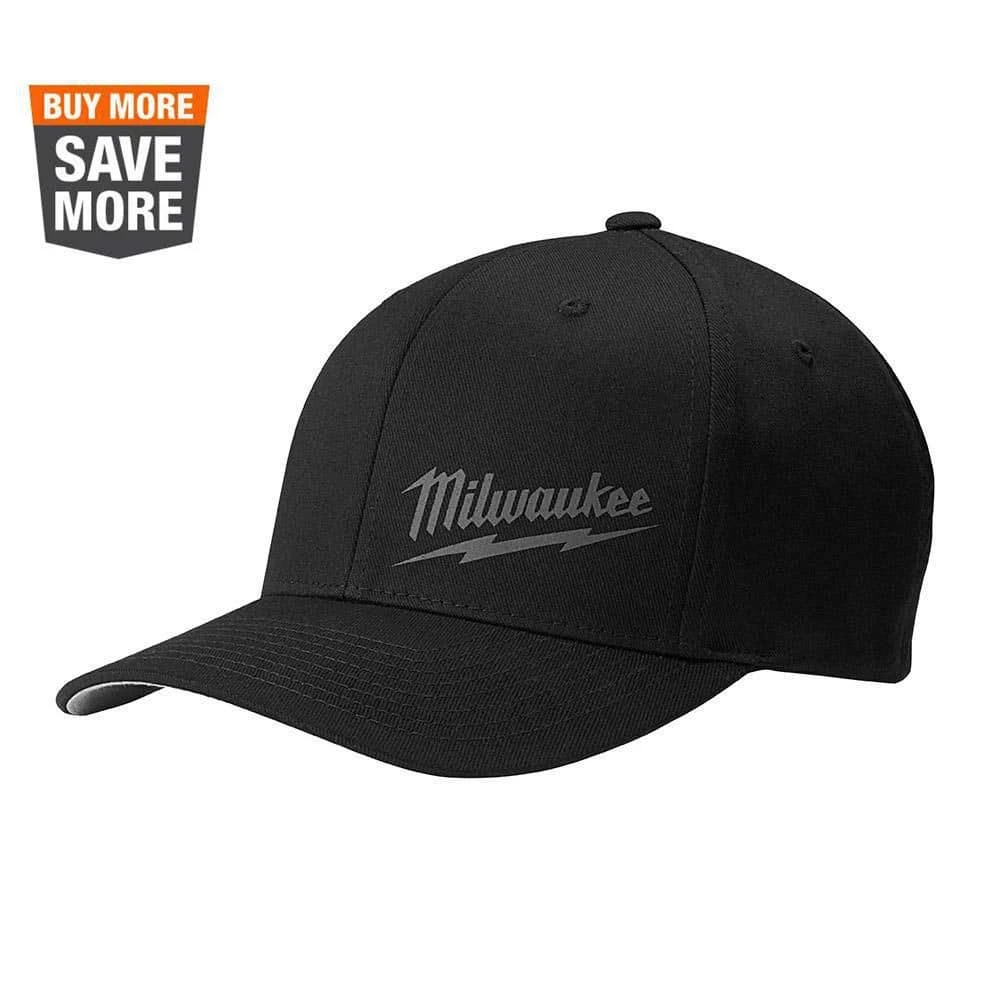 Milwaukee Small/Medium Black Fitted Hat 1 Milwaukee Small/Medium Black Fitted Hat