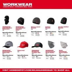 Milwaukee Large/Extra Large Gray Fitted Hat -Workwear Sales Store milwaukee baseball caps 504g lxl d4 1000