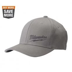 Milwaukee Small/Medium Gray Fitted Hat