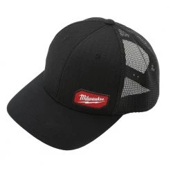 Milwaukee GRIDIRON Black Adjustable Fit Trucker Hat with Small/Medium Gray Fitted Hat (2-Pack) 13 Milwaukee GRIDIRON Black Adjustable Fit Trucker Hat with Small/Medium Gray Fitted Hat (2-Pack) -Workwear Sales Store milwaukee baseball caps 505b 504g sm 1d 1000