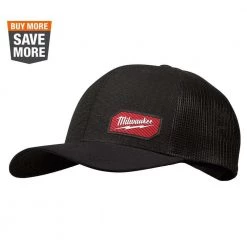 Milwaukee Gridiron Black Adjustable Fit Trucker Hat