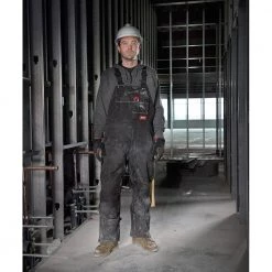 Milwaukee Men's Gridiron Medium Black Zip-to-Thigh Bib Short Overall -Workwear Sales Store milwaukee bib overalls 261b ms 1f 1000