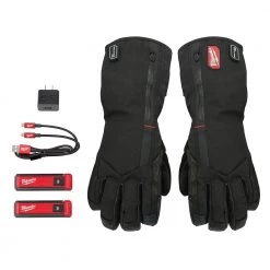 Milwaukee Large Rechargeable Heated Gloves with REDLITHIUM USB Battery and Charger
