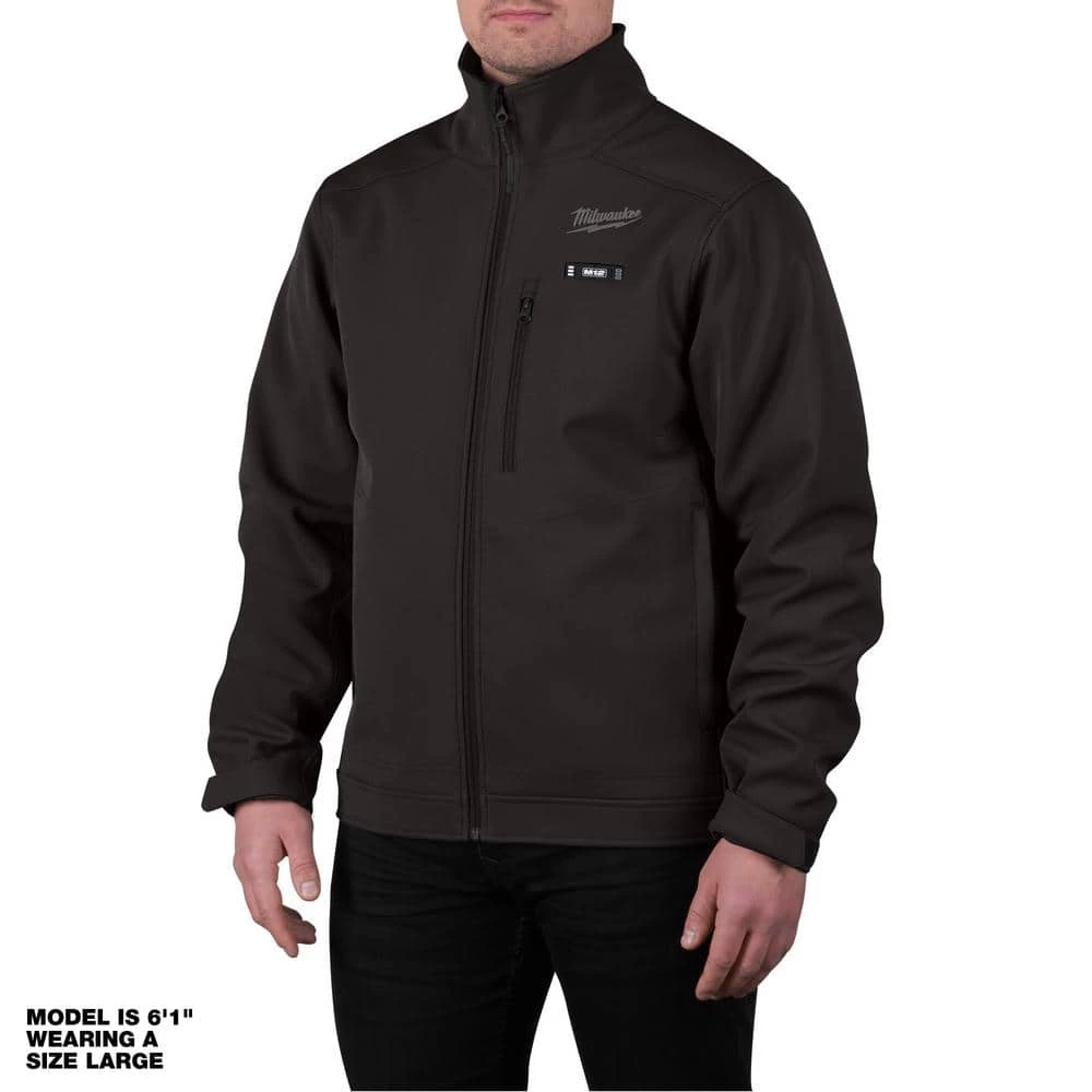 Milwaukee Men's 3X-Large M12 12V Lithium-Ion Cordless TOUGHSHELL Black Heated Jacket (Jacket and Charger/Power Source Only) 1 Milwaukee Men's 3X-Large M12 12V Lithium-Ion Cordless TOUGHSHELL Black Heated Jacket (Jacket and Charger/Power Source Only)