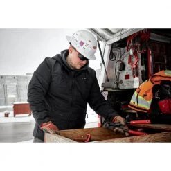 Milwaukee Men's Small M12 12-Volt Lithium-Ion Cordless AXIS Black Heated Hooded Jacket Kit with One 3.0Ah Battery and Charger -Workwear Sales Store milwaukee heated jackets 205b 21s fa 1000