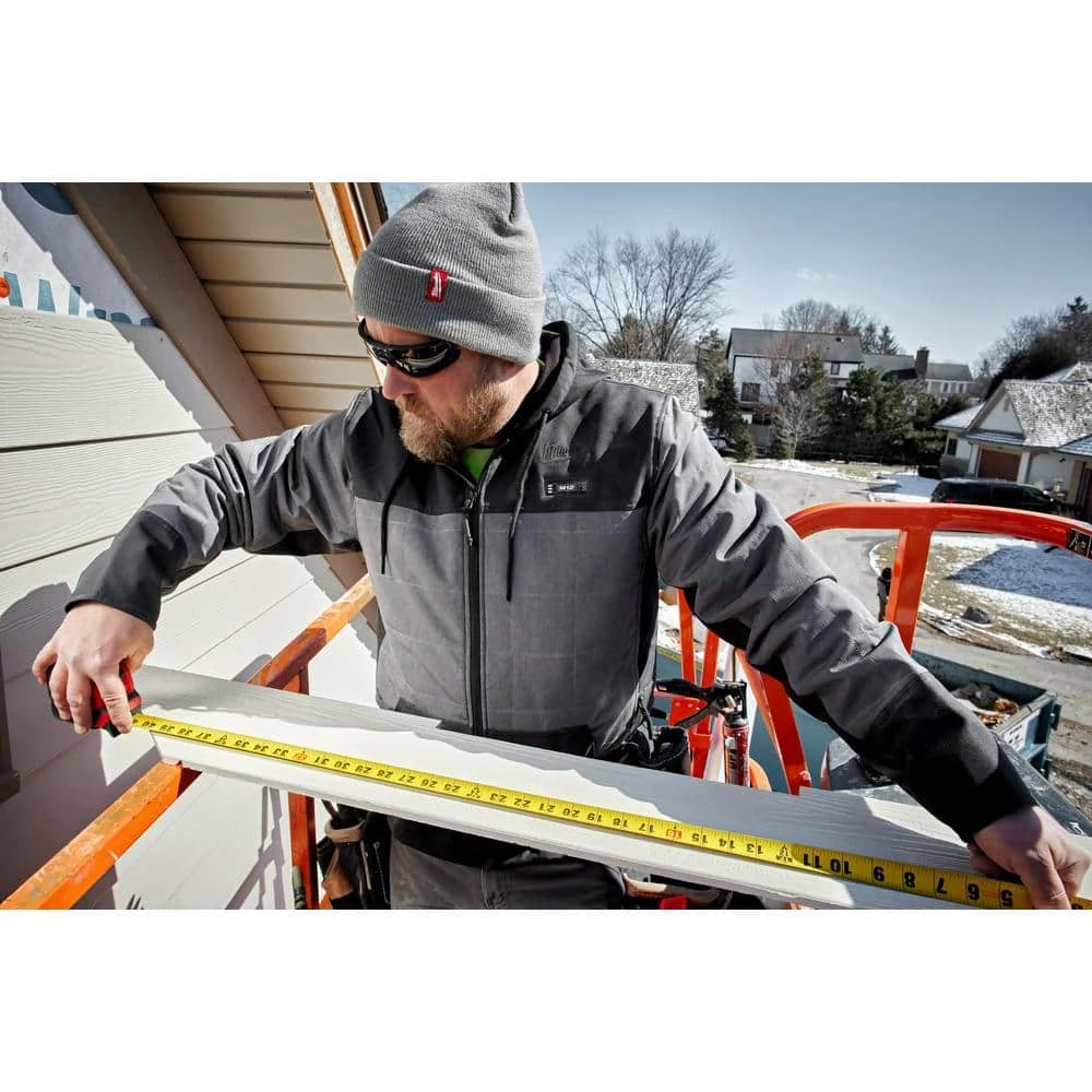 Milwaukee Men's Large M12 12V Lithium-Ion Cordless AXIS Gray Heated Jacket with (1) 3.0 Ah Battery and Charger 11 Milwaukee Men's Large M12 12V Lithium-Ion Cordless AXIS Gray Heated Jacket with (1) 3.0 Ah Battery and Charger - Image 11