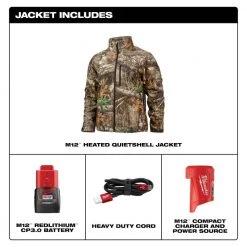 Milwaukee Men's X-Large M12 12V Lithium-Ion Cordless QUIETSHELL Camo Heated Jacket with (1) 3.0 Ah Battery and Charger 16 Milwaukee Men's X-Large M12 12V Lithium-Ion Cordless QUIETSHELL Camo Heated Jacket with (1) 3.0 Ah Battery and Charger -Workwear Sales Store milwaukee heated jackets 224c 21xl 40 1000