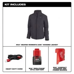 Milwaukee Women's Medium M12 12V Lithium-Ion Cordless AXIS Gray Heated Jacket with (1) 3.0 Ah Battery and Charger 16 Milwaukee Women's Medium M12 12V Lithium-Ion Cordless AXIS Gray Heated Jacket with (1) 3.0 Ah Battery and Charger -Workwear Sales Store milwaukee heated jackets 234g 21m 40 1000