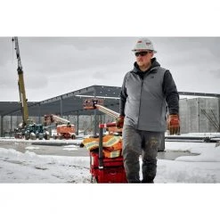 Milwaukee Men's Medium M12 12V Lithium-Ion Cordless TOUGHSHELL Gray Heated Vest (Vest Only) 23 Milwaukee Men's Medium M12 12V Lithium-Ion Cordless TOUGHSHELL Gray Heated Vest (Vest Only) -Workwear Sales Store milwaukee heated jackets 304g 20m 1f 1000