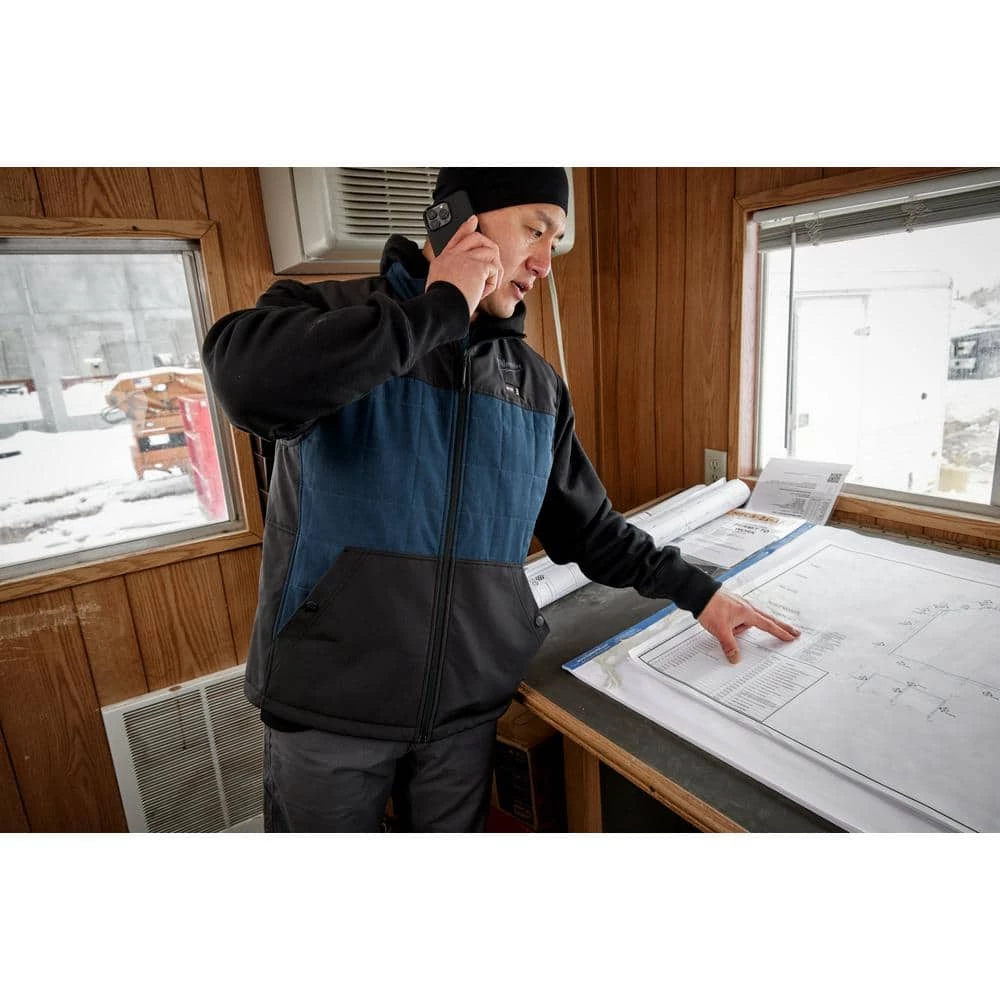 Milwaukee Men's Large M12 12-Volt Lithium-Ion Cordless AXIS Blue Heated Quilted Vest (Vest Only) 11 Milwaukee Men's Large M12 12-Volt Lithium-Ion Cordless AXIS Blue Heated Quilted Vest (Vest Only) - Image 11