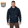 Milwaukee Men's 2X-Large Blue Heavy-Duty Cotton/Polyester Long-Sleeve Pullover Hoodie