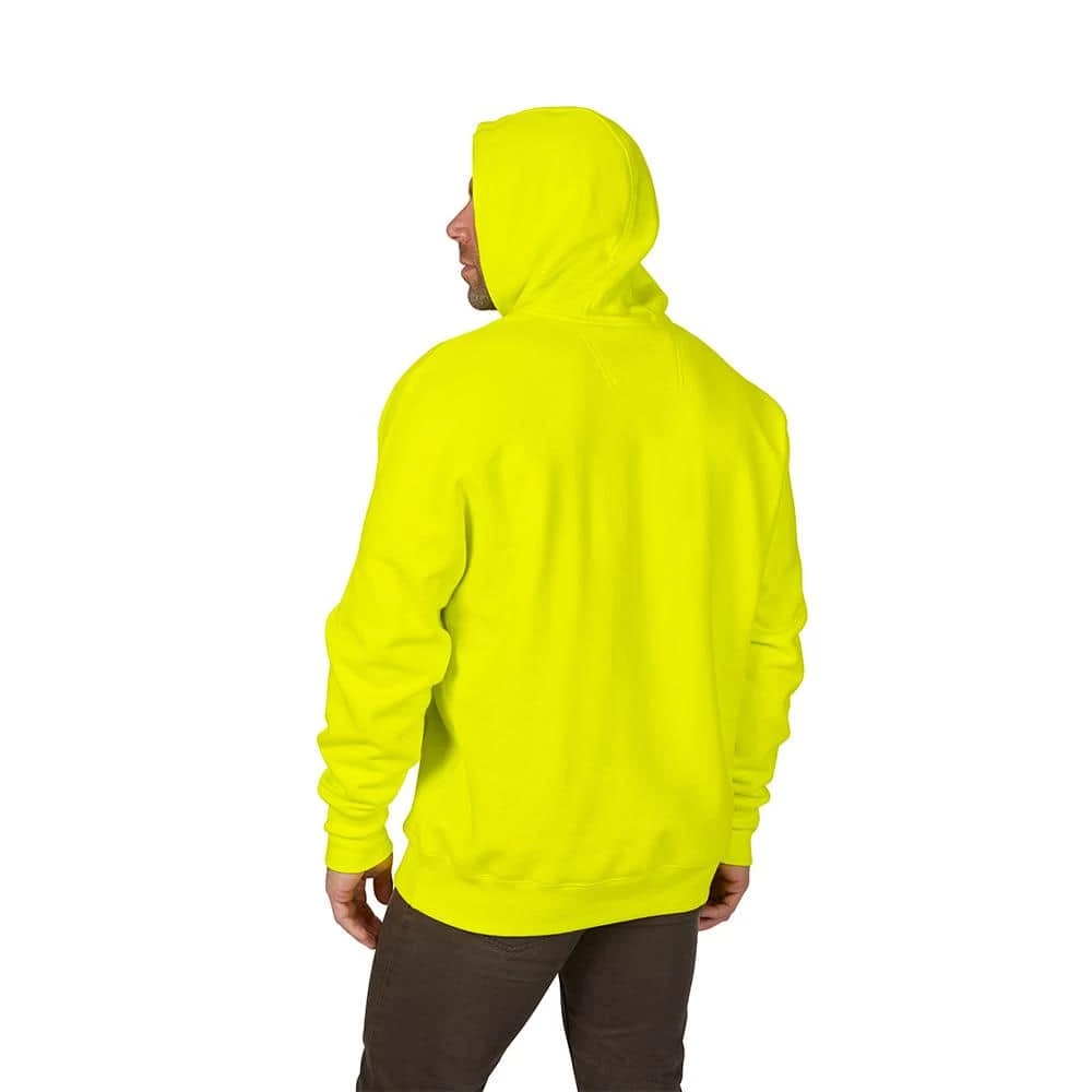 Milwaukee Men's Medium Hi-Vis Heavy-Duty Cotton/Polyester Long-Sleeve Pullover Hoodie 6 Milwaukee Men's Medium Hi-Vis Heavy-Duty Cotton/Polyester Long-Sleeve Pullover Hoodie - Image 6