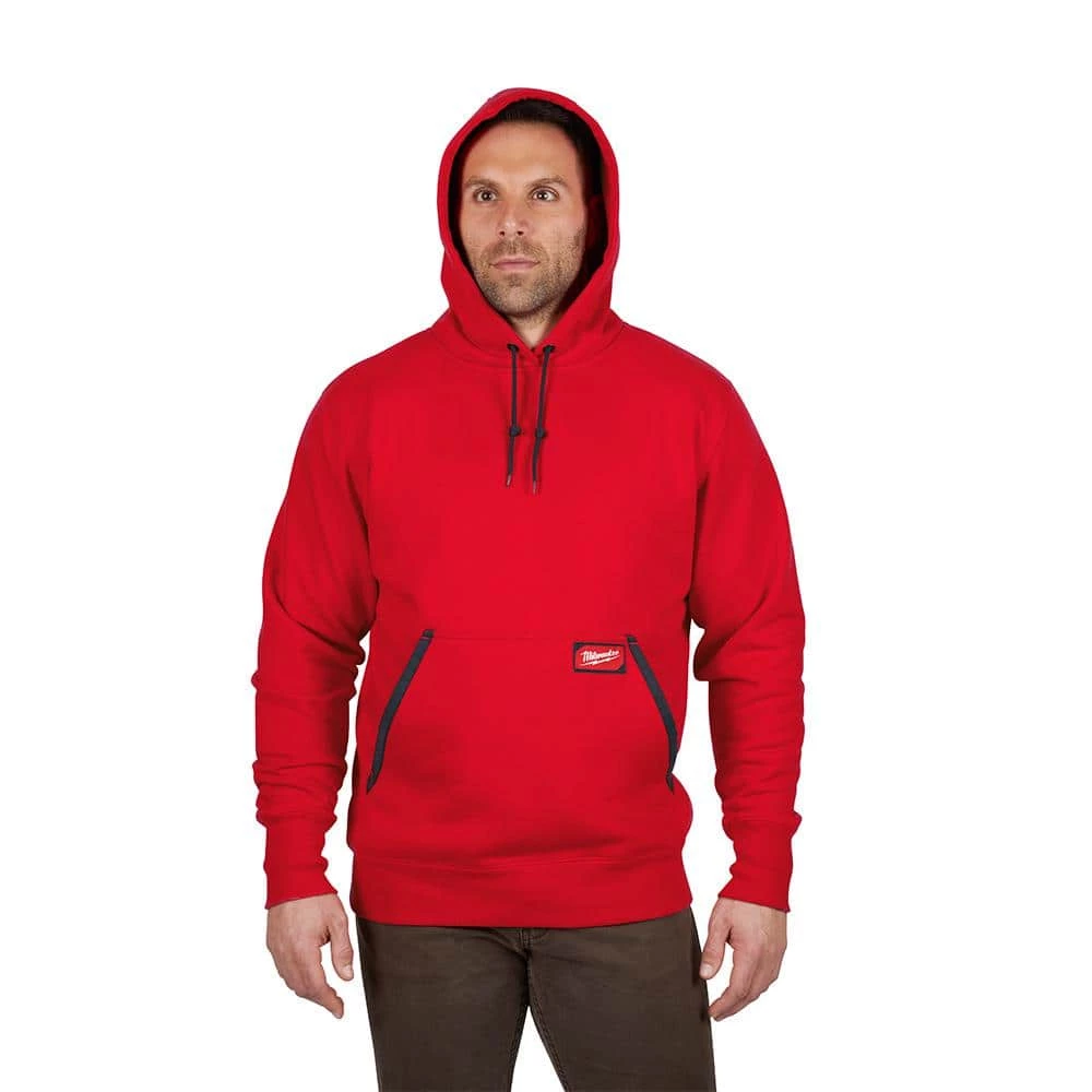 Milwaukee Men's 3X-Large Red Heavy-Duty Cotton/Polyester Long-Sleeve Pullover Hoodie 5 Milwaukee Men's 3X-Large Red Heavy-Duty Cotton/Polyester Long-Sleeve Pullover Hoodie - Image 5