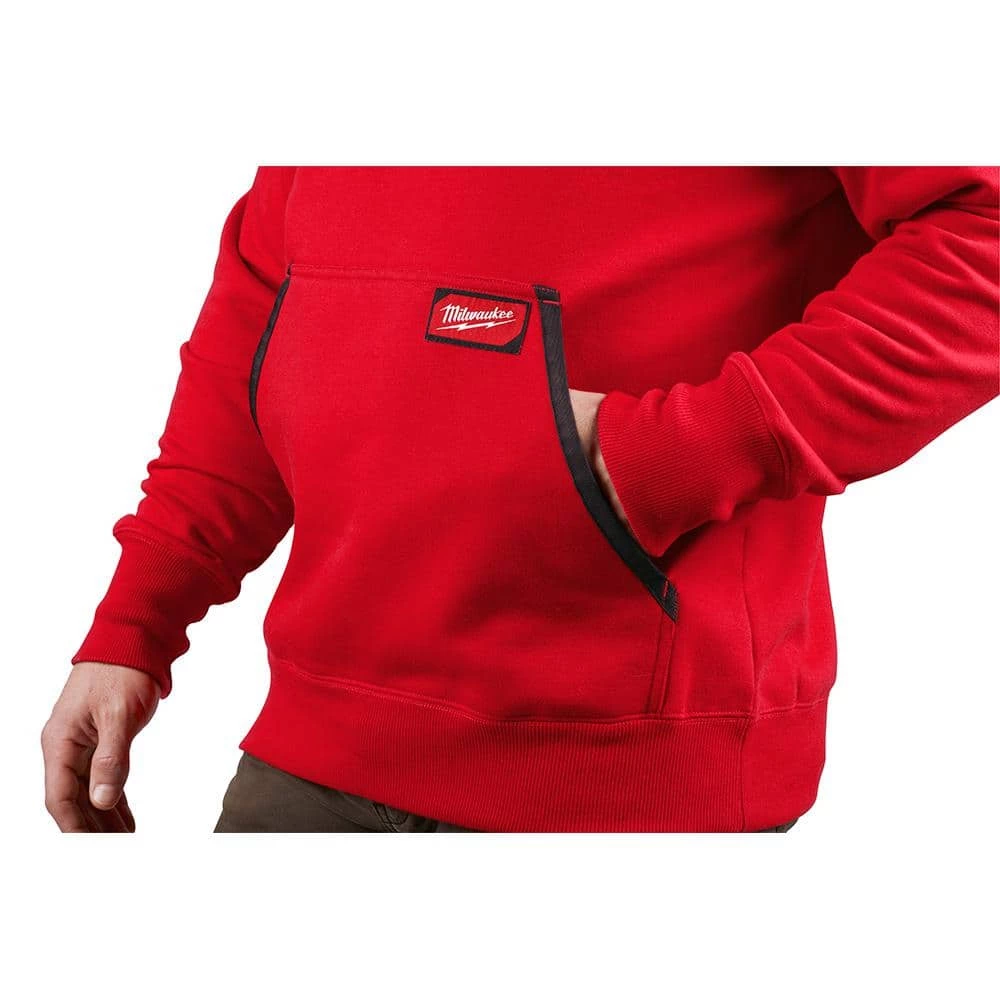 Milwaukee Men's 3X-Large Red Heavy-Duty Cotton/Polyester Long-Sleeve Pullover Hoodie 7 Milwaukee Men's 3X-Large Red Heavy-Duty Cotton/Polyester Long-Sleeve Pullover Hoodie - Image 7