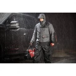 Milwaukee Men's Large Gray HYDROBREAK Layer Rain Shell Jacket -Workwear Sales Store milwaukee rain jackets raincoats 310g l 4f 1000