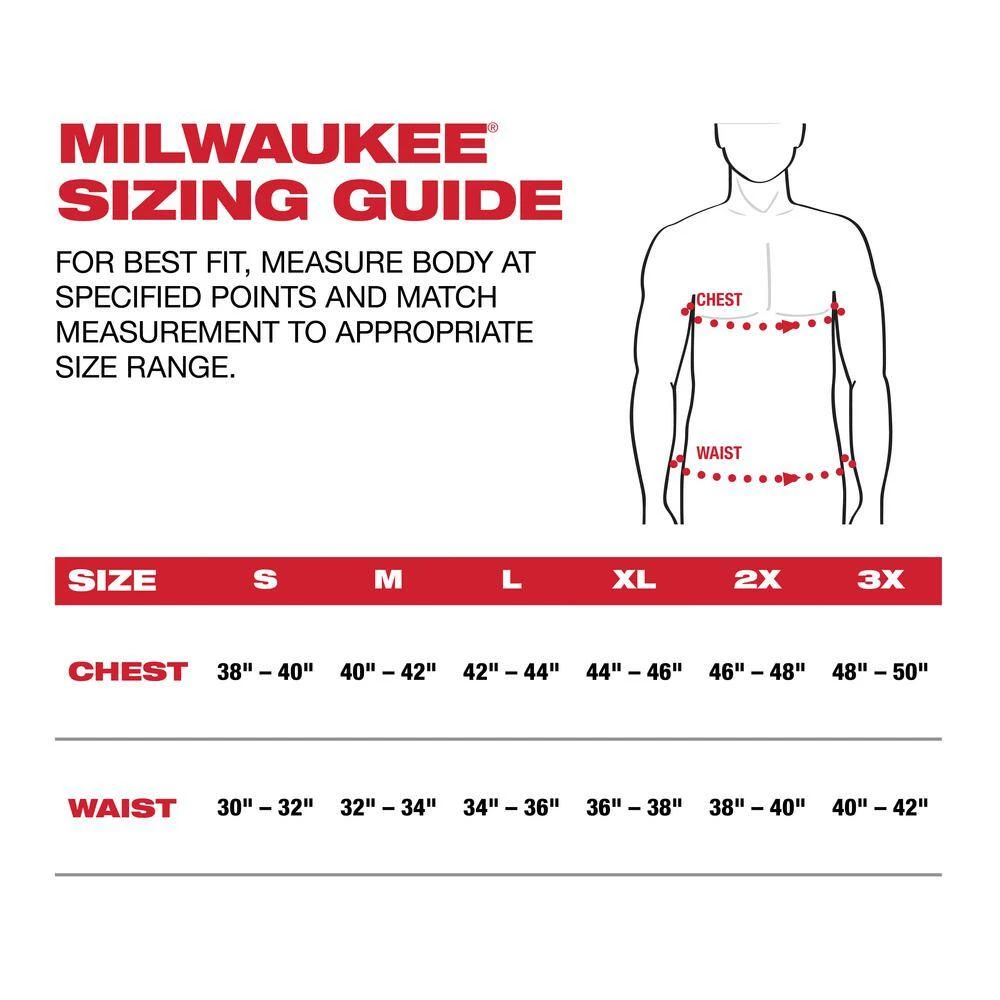 Milwaukee Men's 2X-Large Gray Work Skin Long Sleeve Mid Weight Performance Shirt 4 Milwaukee Men's 2X-Large Gray Work Skin Long Sleeve Mid Weight Performance Shirt - Image 4