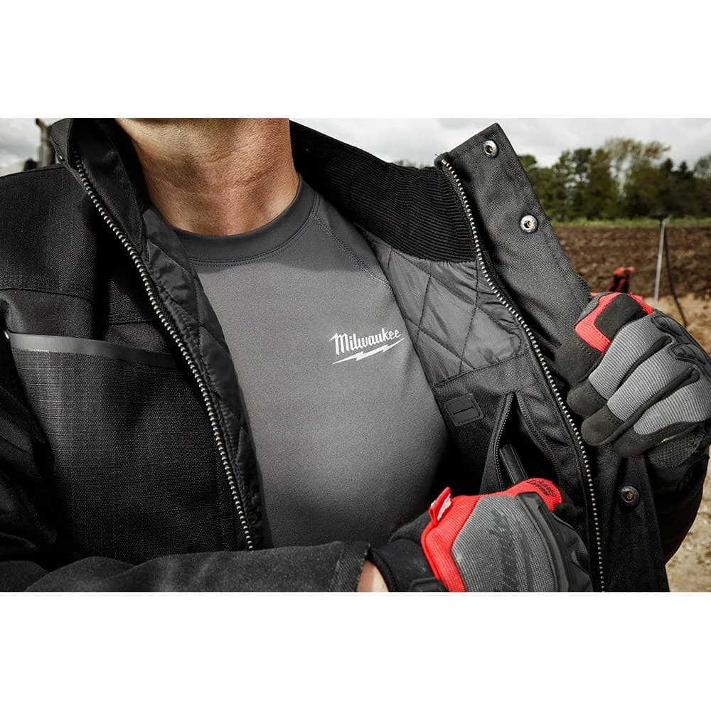 Milwaukee Men's 2X-Large Gray Work Skin Long Sleeve Mid Weight Performance Shirt 8 Milwaukee Men's 2X-Large Gray Work Skin Long Sleeve Mid Weight Performance Shirt - Image 8