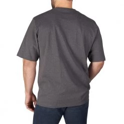 Milwaukee Men's 2X-Large Gray Heavy Duty Cotton/Polyester Short-Sleeve Pocket T-Shirt -Workwear Sales Store milwaukee t shirts 601g 2x 1d 1000