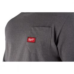 Milwaukee Men's 2X-Large Gray and Blue Heavy-Duty Cotton/Polyester Short-Sleeve Pocket T-Shirt (2-Pack) -Workwear Sales Store milwaukee t shirts 601g 2x 601bl 2x c3 1000