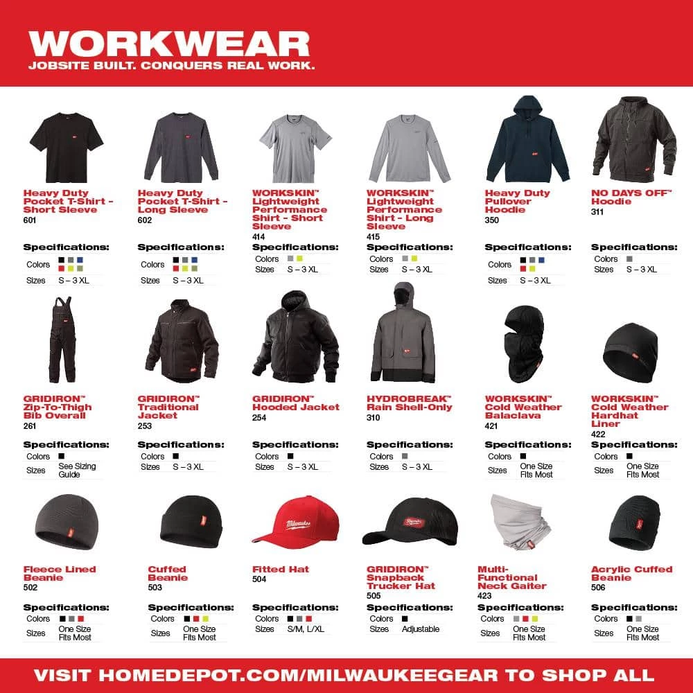 Milwaukee Men's Small Gray and Blue Heavy-Duty Cotton/Polyester Short-Sleeve Pocket T-Shirt (2-Pack) 10 Milwaukee Men's Small Gray and Blue Heavy-Duty Cotton/Polyester Short-Sleeve Pocket T-Shirt (2-Pack) - Image 10