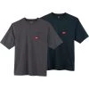 Milwaukee Men's X-Large Gray and Blue Heavy-Duty Cotton/Polyester Short-Sleeve Pocket T-Shirt (2-Pack)