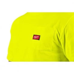 Milwaukee Men's 2X-Large High Visibility Heavy-Duty Cotton/Polyester Short-Sleeve Pocket T-Shirt -Workwear Sales Store milwaukee t shirts 601hv 2x c3 1000