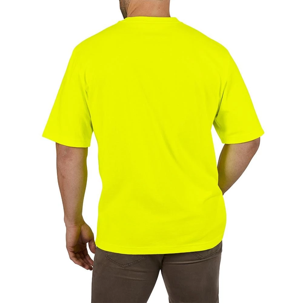 Milwaukee Men's Large High Visibility Heavy-Duty Cotton/Polyester Short-Sleeve Pocket T-Shirt (4-Pack) 5 Milwaukee Men's Large High Visibility Heavy-Duty Cotton/Polyester Short-Sleeve Pocket T-Shirt (4-Pack) - Image 5