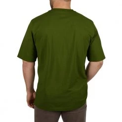 Milwaukee Men's X-Large Olive Green Heavy-Duty Cotton/Polyester Short-Sleeve Pocket T-Shirt -Workwear Sales Store milwaukee t shirts 601og xl 1d 1000