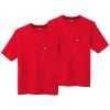 Milwaukee Men's Large Red Heavy-Duty Cotton/Polyester Short-Sleeve Pocket T-Shirt (2-Pack)